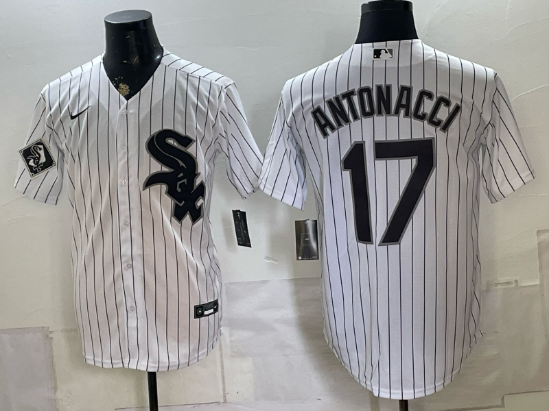 Men 2025 Chicago White Sox #17 Antonacci white Game Nike MLB Jersey 0722003->chicago white sox->MLB Jersey